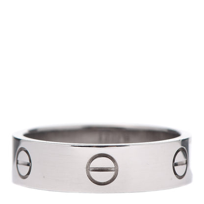 Cartier 18K White Gold 5.5mm LOVE Ring 62 10 3 of 4