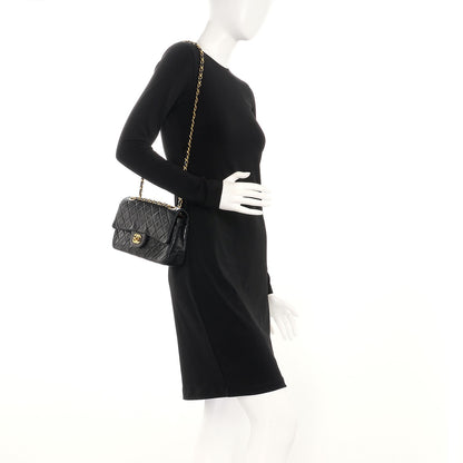 Chanel Lambskin Quilted Small Double Flap Black 2 of 8