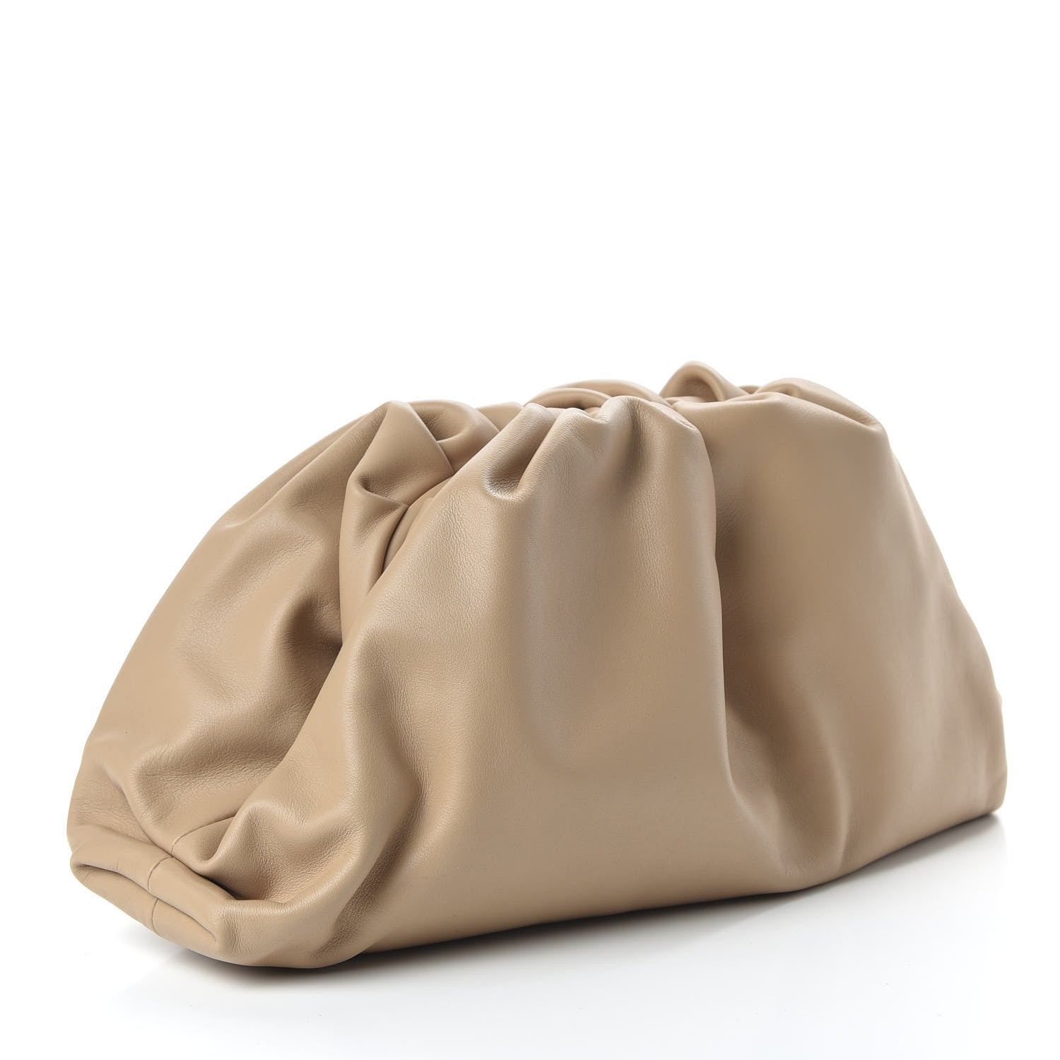 Bottega Veneta Smooth Butter Calf The Pouch Oversized Clutch Nude 3 of 9