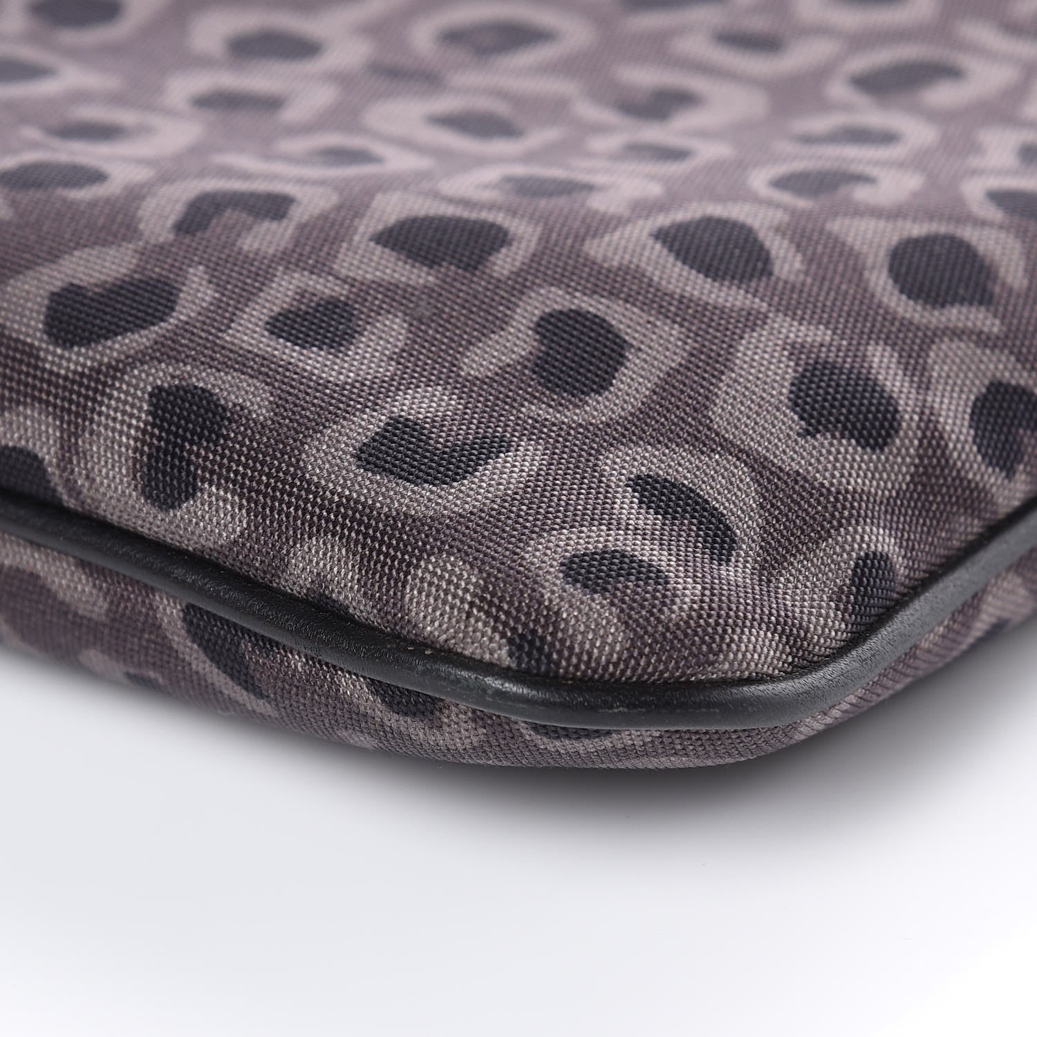 Gucci Canvas Leopard Print Clutch Grey 9 of 9