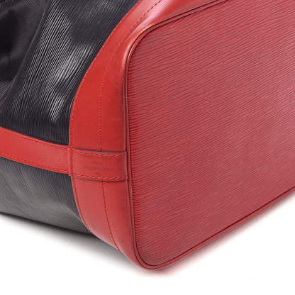 Louis Vuitton Epi Bi-Color Noe Castillan Red Black 5 of 8
