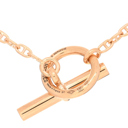 Hermes 18K Rose Gold Diamond PM New Farandole Pendant Necklace ST 3 of 4