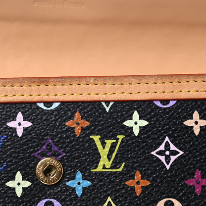 Louis Vuitton Monogram Multicolor Porte Tresor International Wallet Black 14 of 17