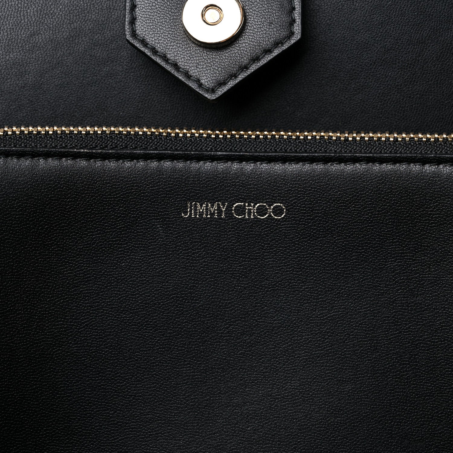 Jimmy Choo Grainy Calfskin Nine2Five East West Tote Black 6 of 10