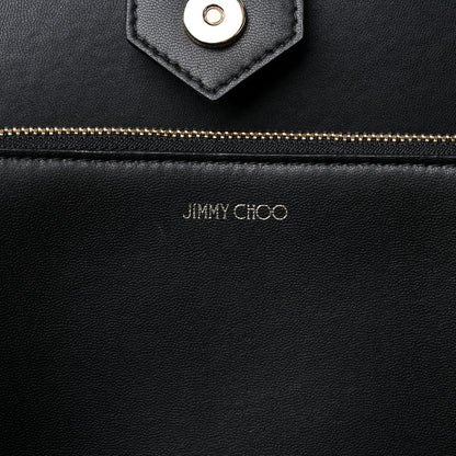 Jimmy Choo Grainy Calfskin Nine2Five East West Tote Black 6 of 10