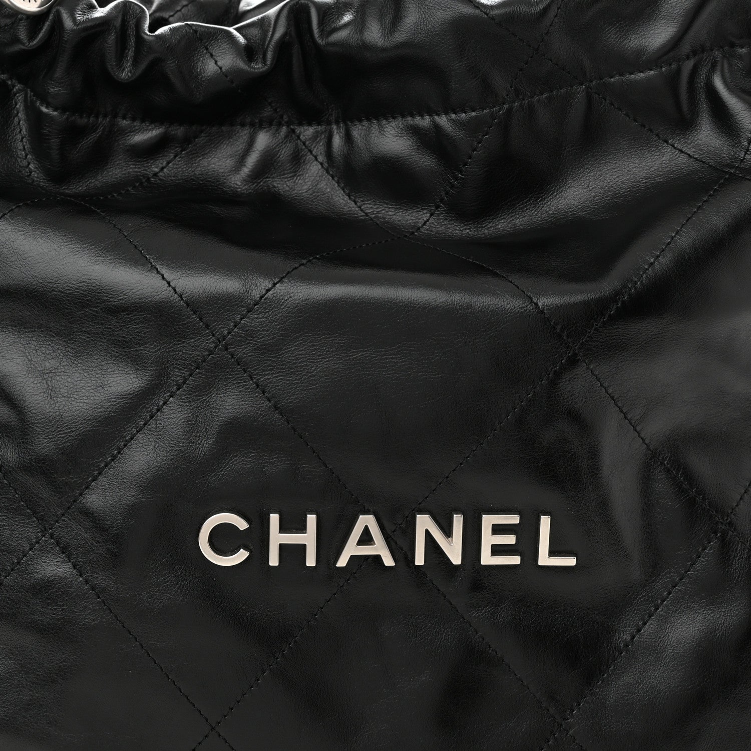 Chanel Shiny Calfskin Quilted Chanel 22 Black 9 of 12