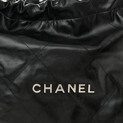 Chanel Shiny Calfskin Quilted Chanel 22 Black 9 of 12