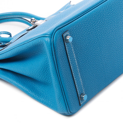 Hermes Togo Birkin 30 Blue Jean 7 of 29