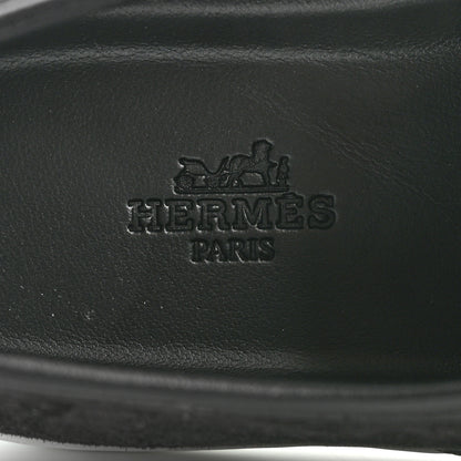 Hermes Suede Goatskin Nappa Jour Loafers 35 Black 6 of 9
