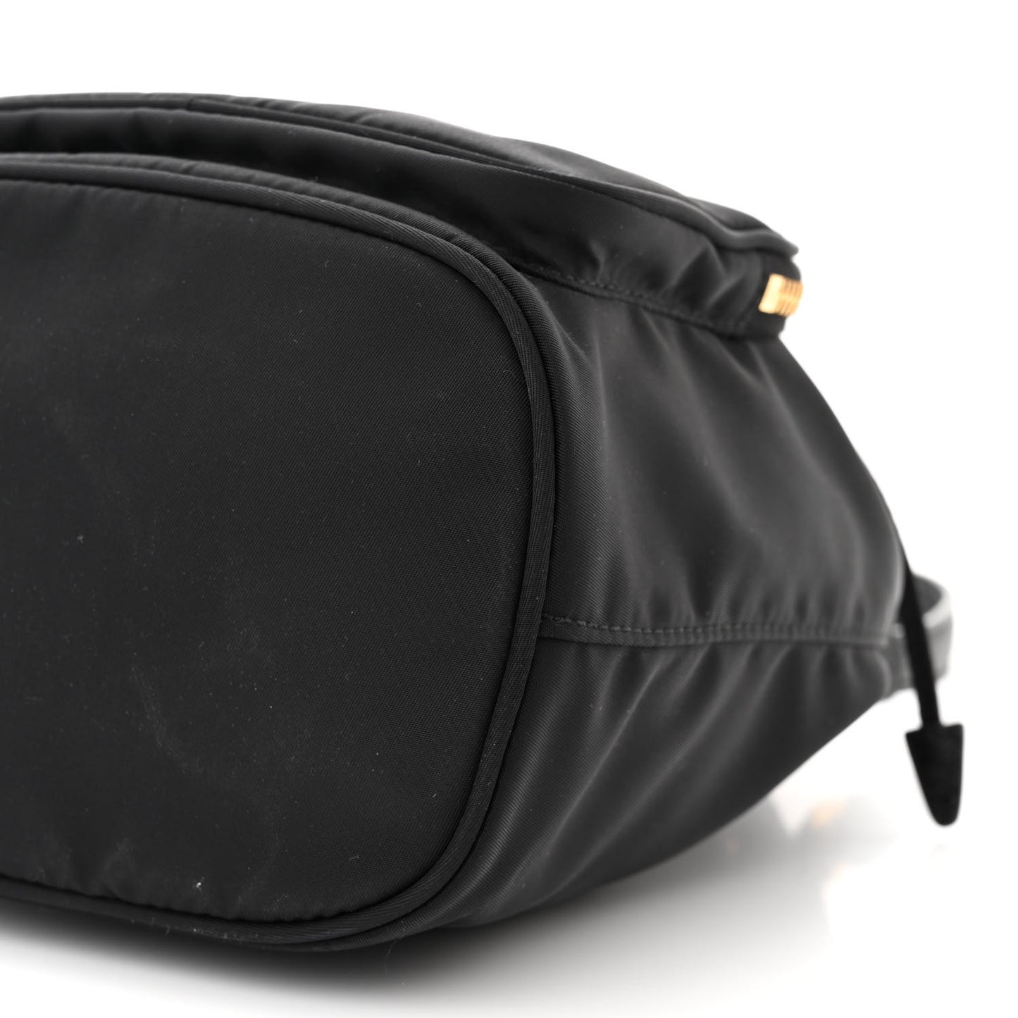 Re-Nylon Duet Drawstring Shoulder Bag Black