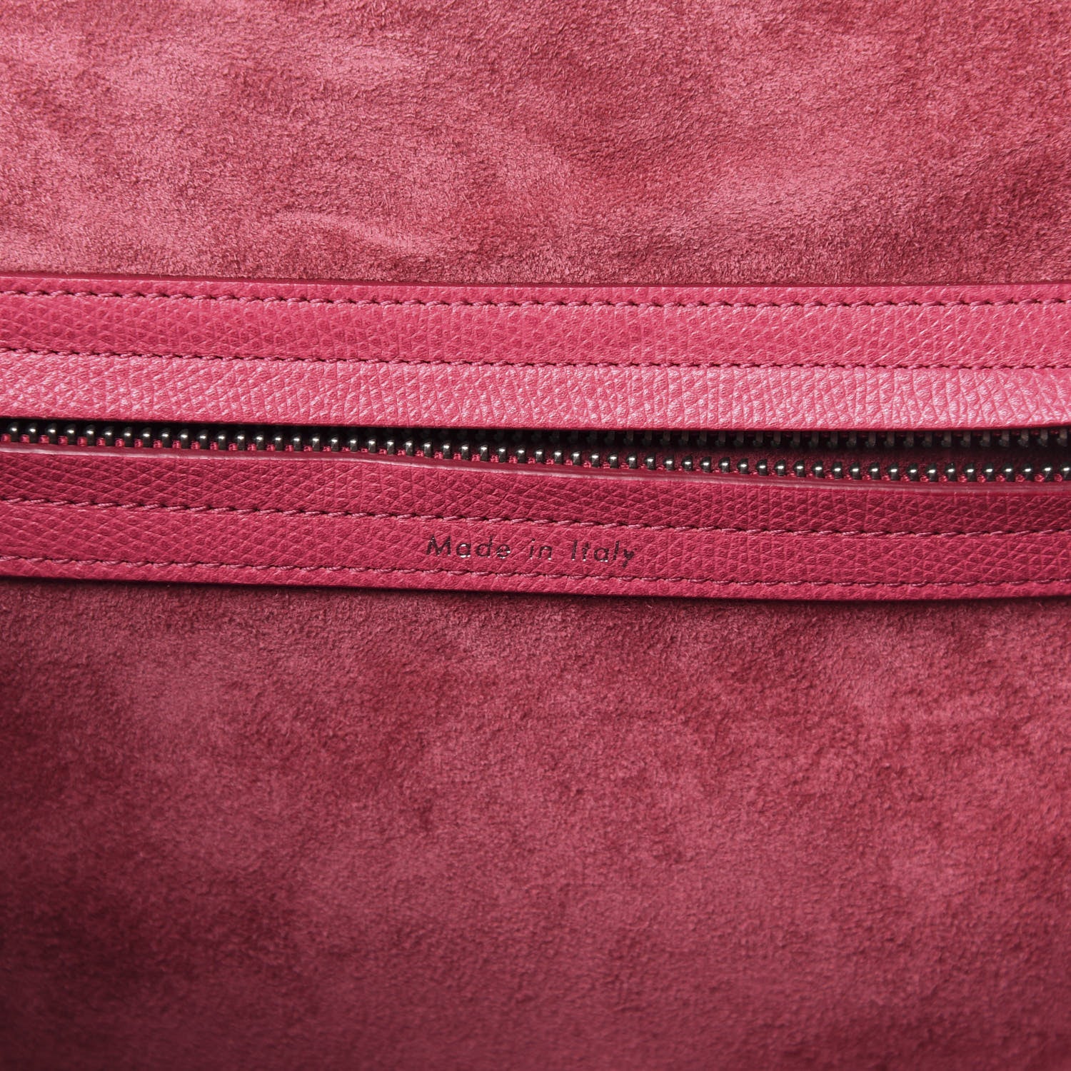 Celine Grained Calfskin Medium Phantom Luggage Fuchsia 7 of 13