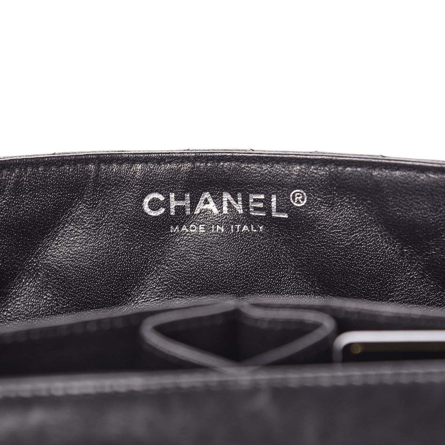 Lambskin Quilted East West Flap Black