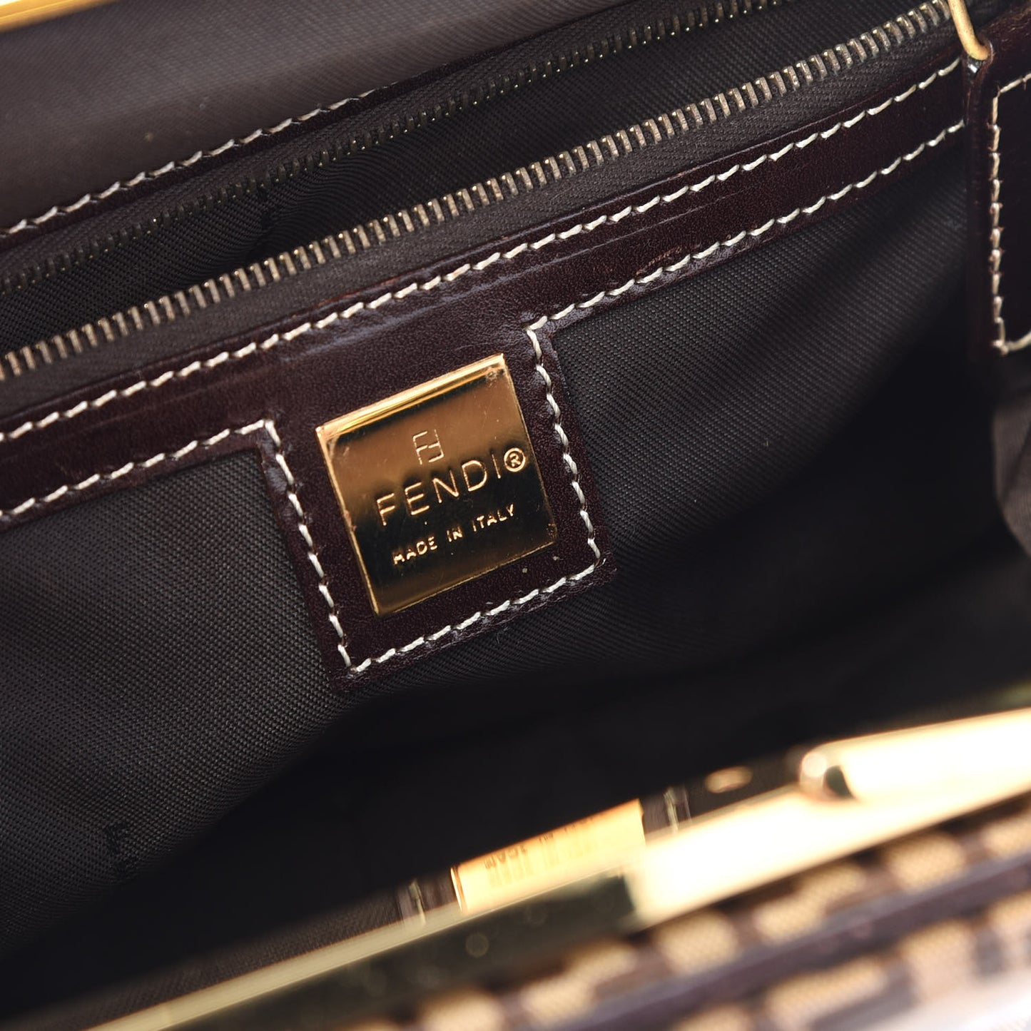 Vinyl Zucchino Small Shoulder Bag Tobacco