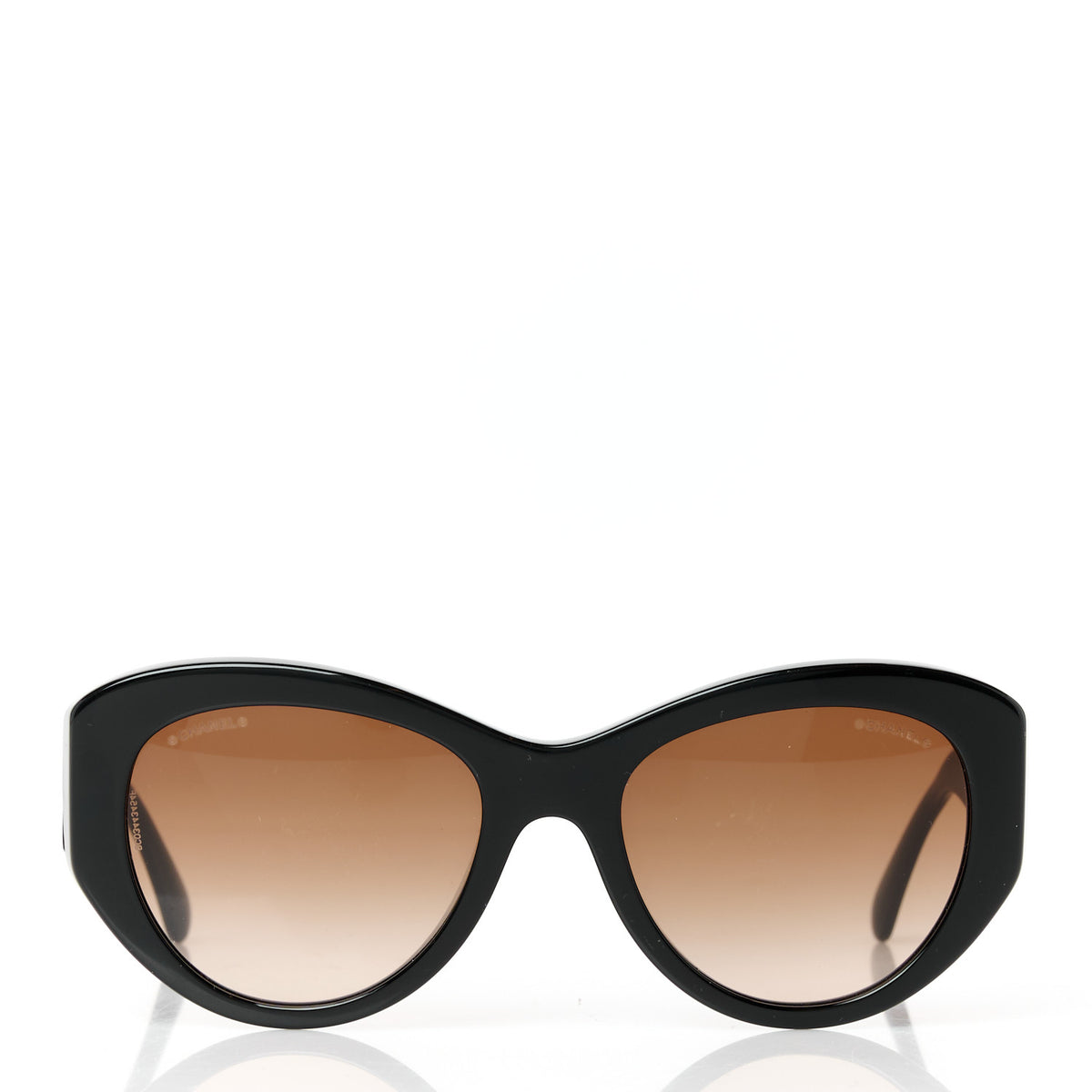 Chanel Acetate Butterfly Large CC Sunglasses 5492-A Black 