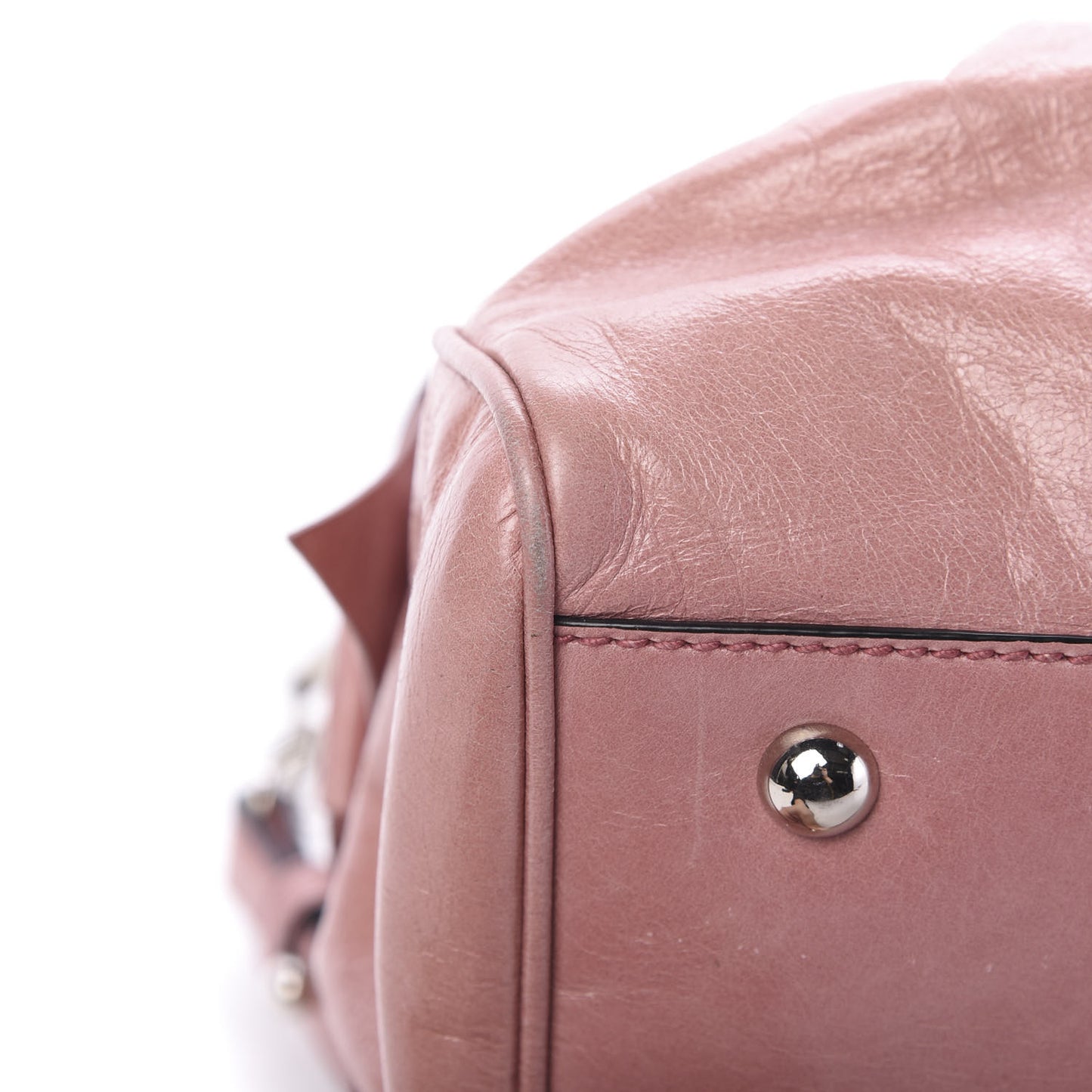 Vitello Lux Bow Tote Mughetto