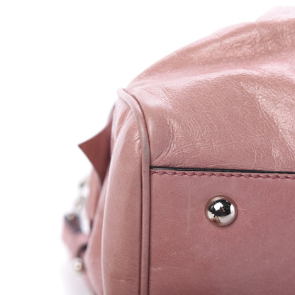 Miu Miu Vitello Lux Bow Tote Mughetto 10 of 13