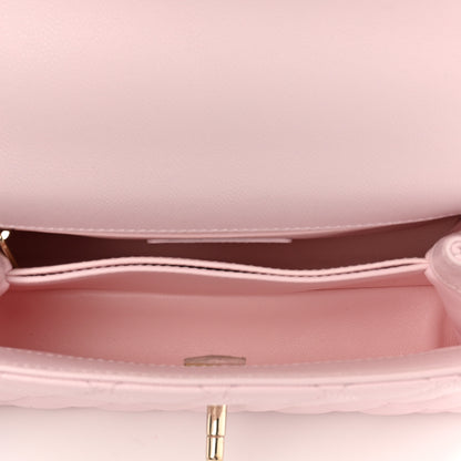 Chanel Caviar Quilted Mini Coco Handle Flap Light Pink 5 of 10