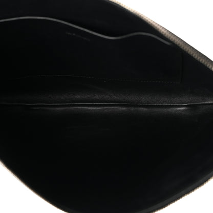 Balenciaga Calfskin Logo Medium Everyday Pouch Black 5 of 9