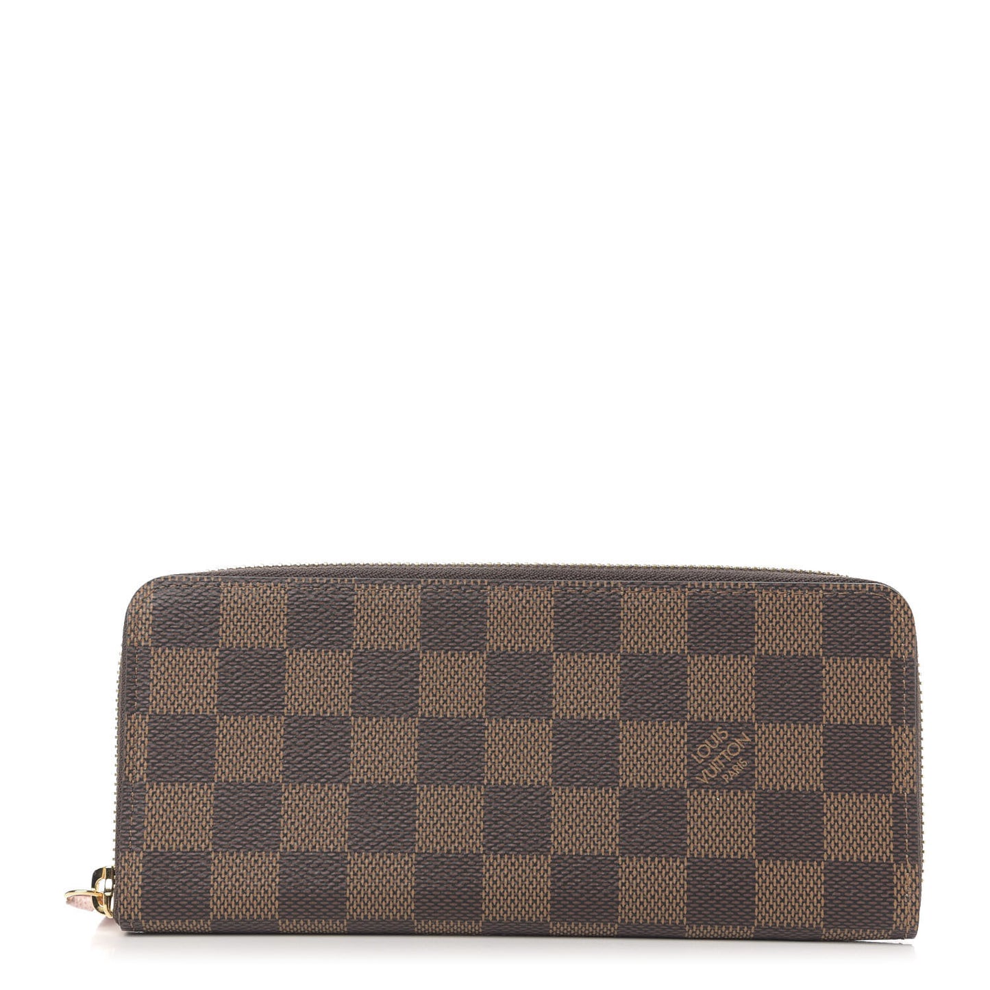 Damier Ebene Clemence Wallet Rose Ballerine