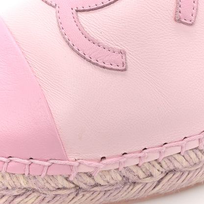 Chanel Lambskin CC Espadrilles 37 Light Pink 10 of 16