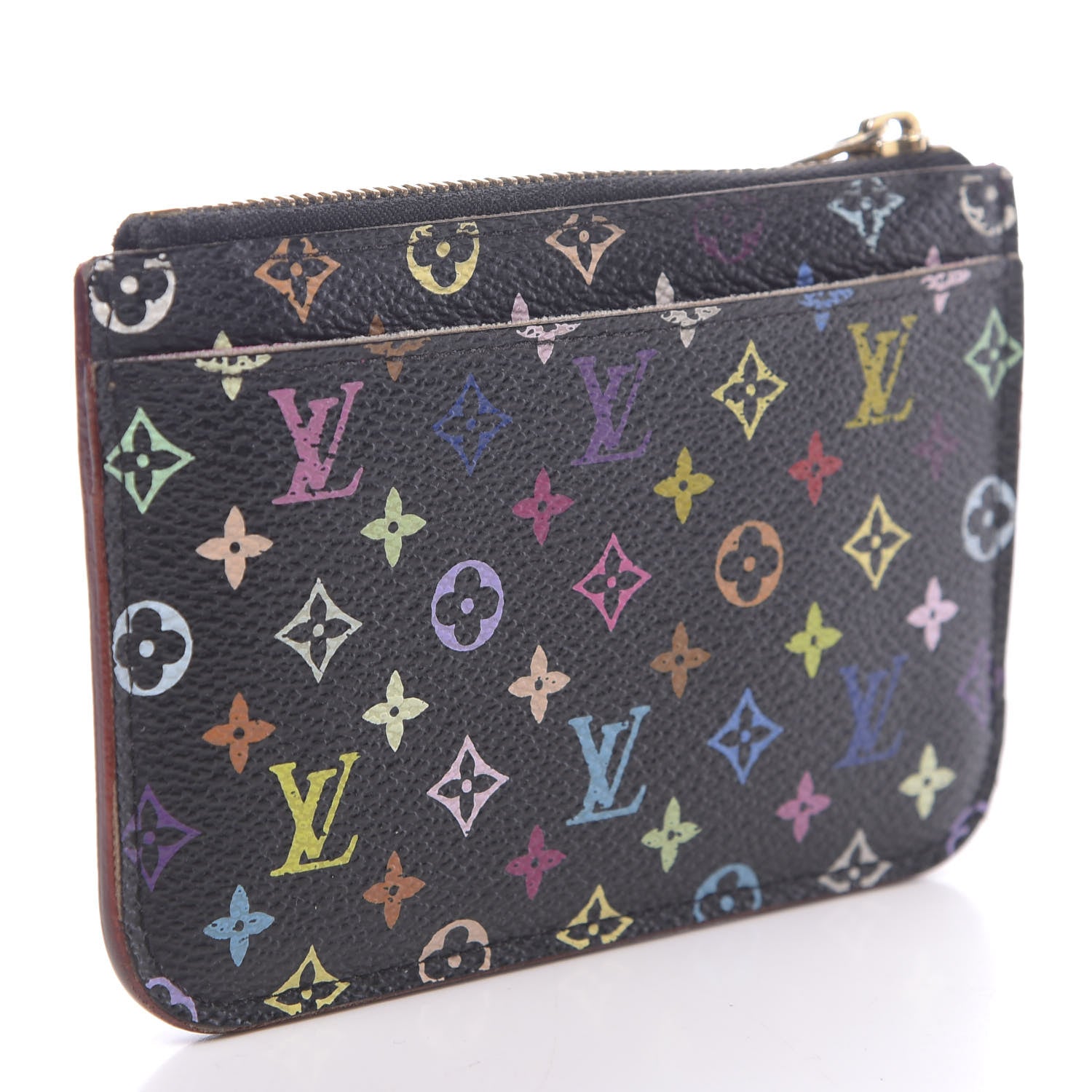 Louis Vuitton Monogram Multicolor Key Pouch Black Grenade 3 of 6