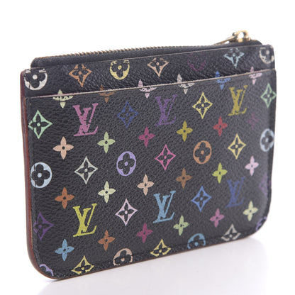 Louis Vuitton Monogram Multicolor Key Pouch Black Grenade 3 of 6