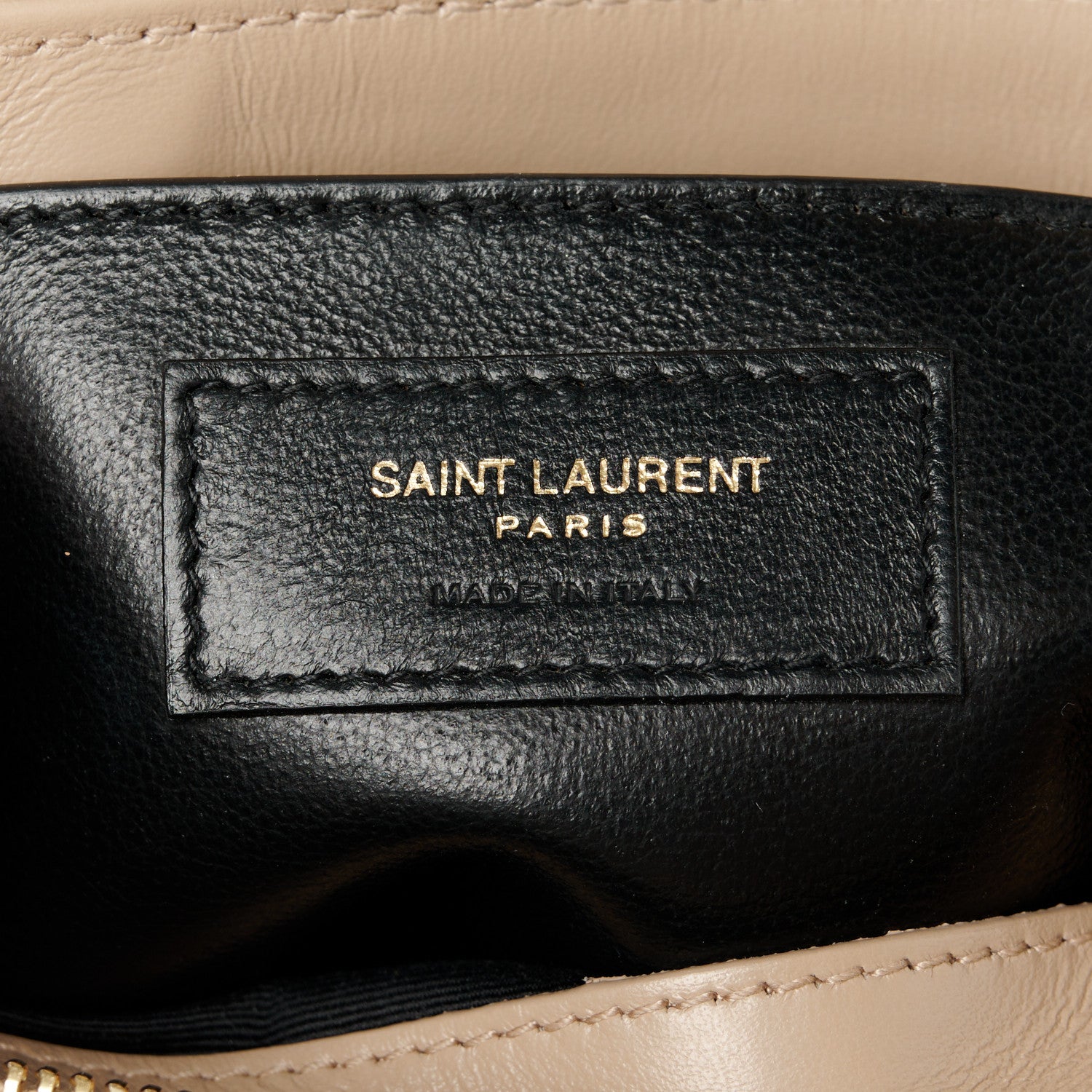 Saint Laurent Calfskin Y Quilted Monogram Small Loulou Chain Satchel Dark Beige 7 of 11