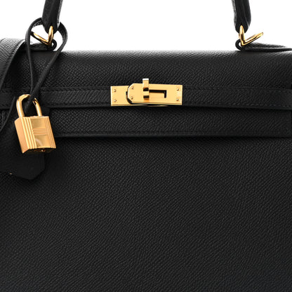 Hermes Epsom Kelly Sellier 25 Black 8 of 11