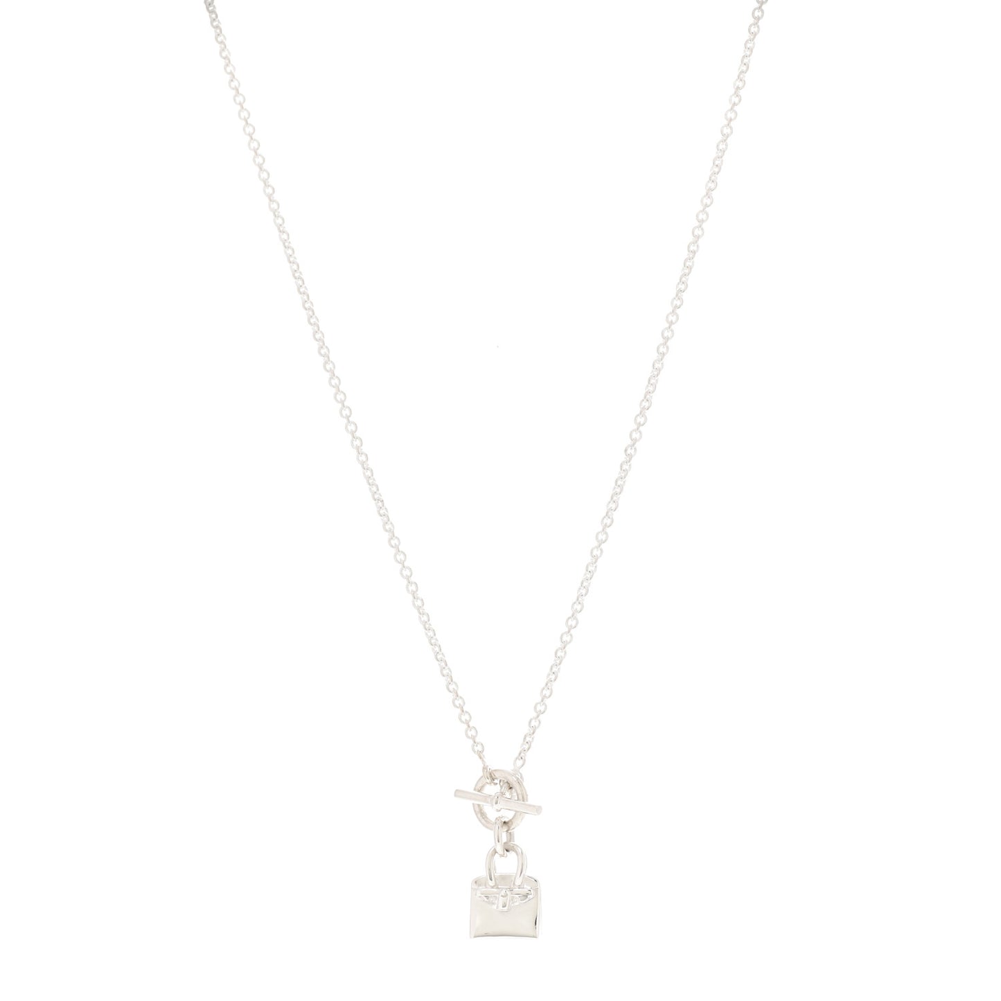 Sterling Silver Birkin Amulette Pendant Necklace