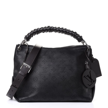 Louis Vuitton Mahina Beaubourg Hobo MM Black 2 of 8