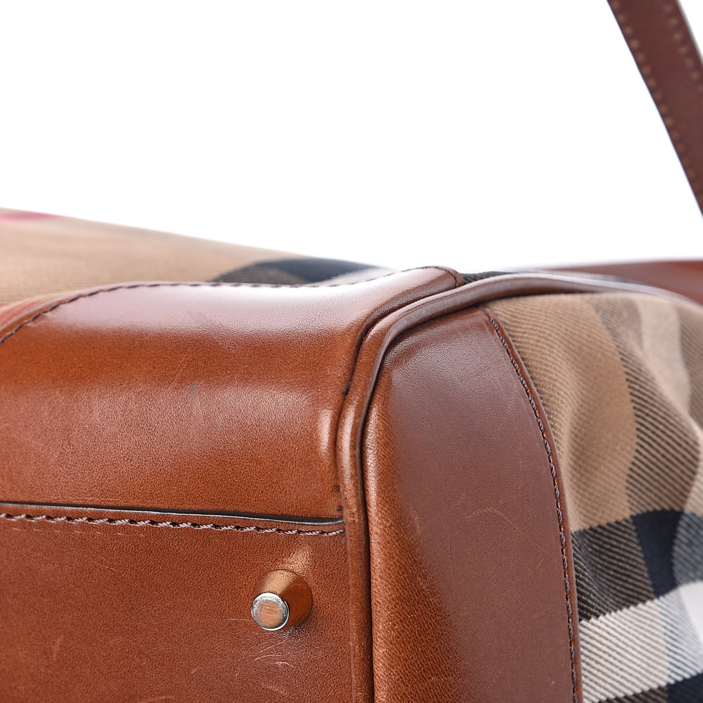 House Check Small Canterbury Tote Dark Tan