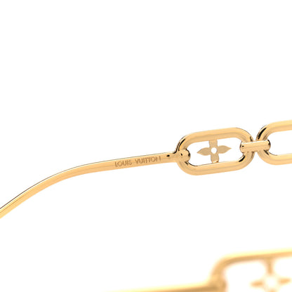Louis Vuitton Metal Rimless LV Jewel Cat Eye Sunglasses Z1626U Gradient Blue 5 of 7