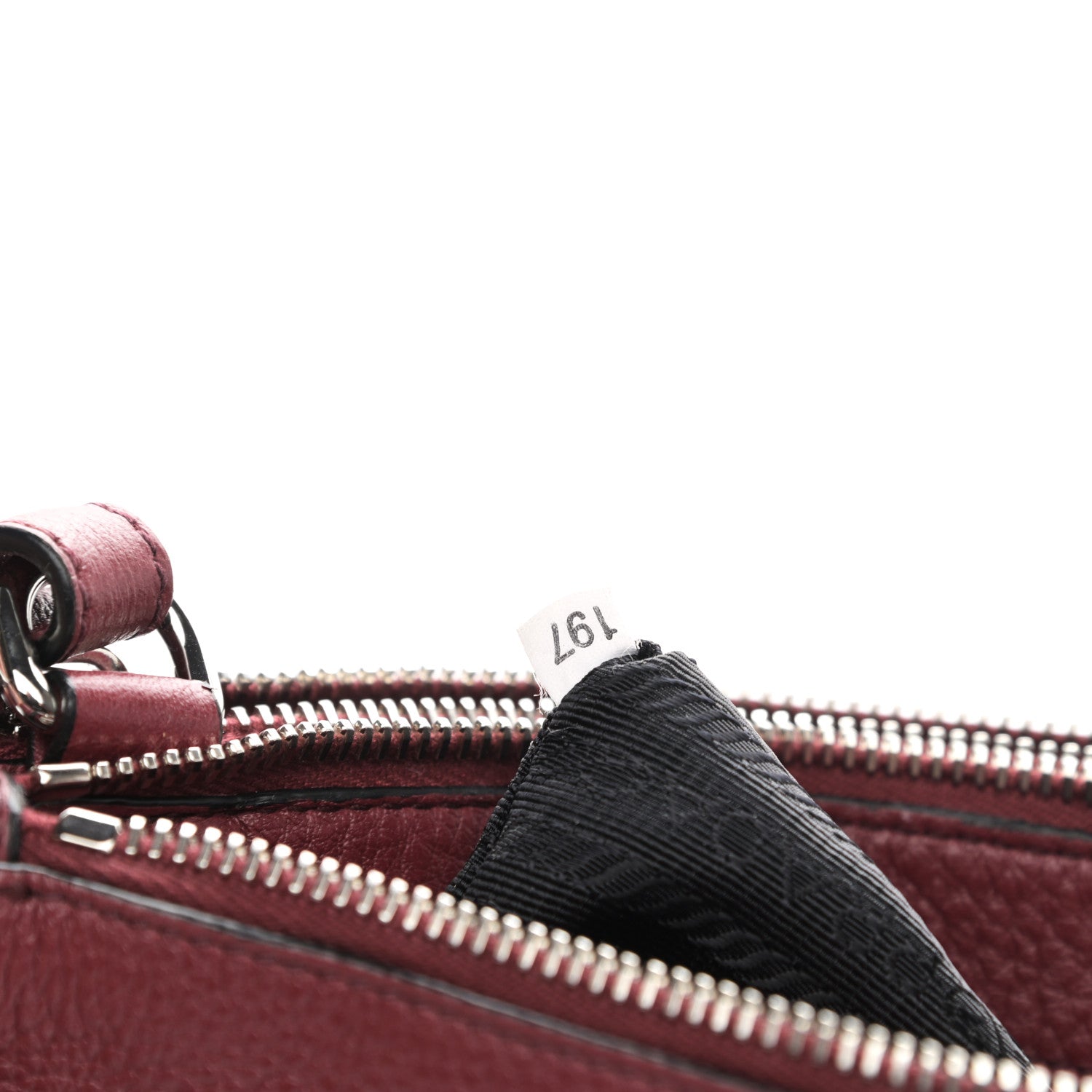 Prada Vitello Phenix Double Zip Crossbody Bag Rubino 7 of 10