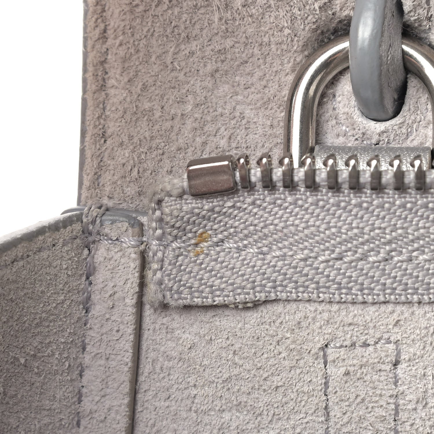 Celine Laminated Calfskin Nano Belt Bag Silver 11 of 12
