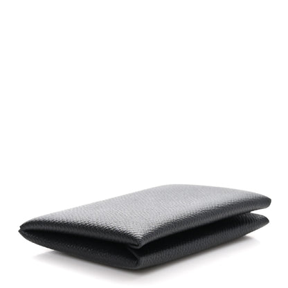 Hermes Epsom Calvi Card Case Black 4 of 10