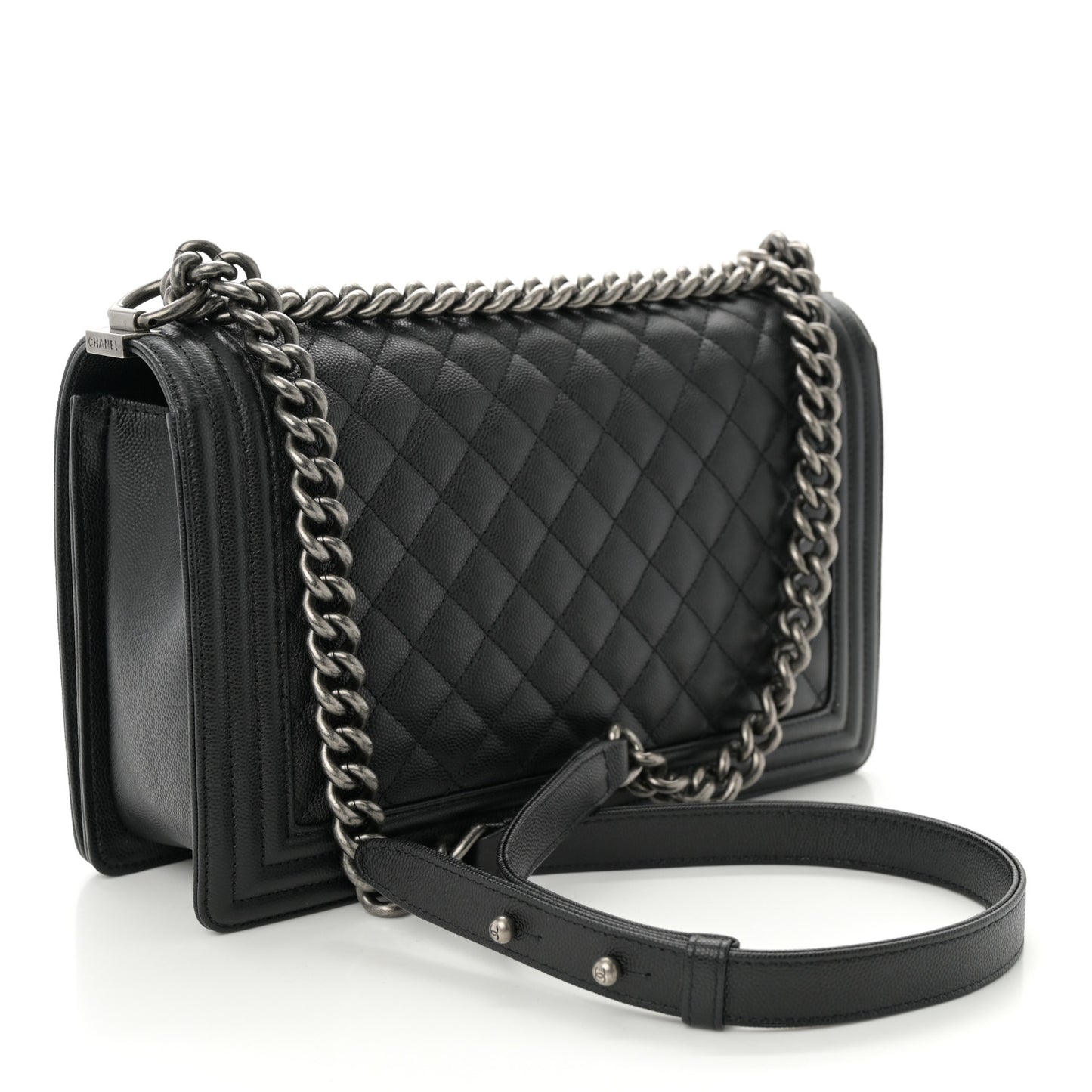 Caviar Quilted New Medium Boy Flap Black