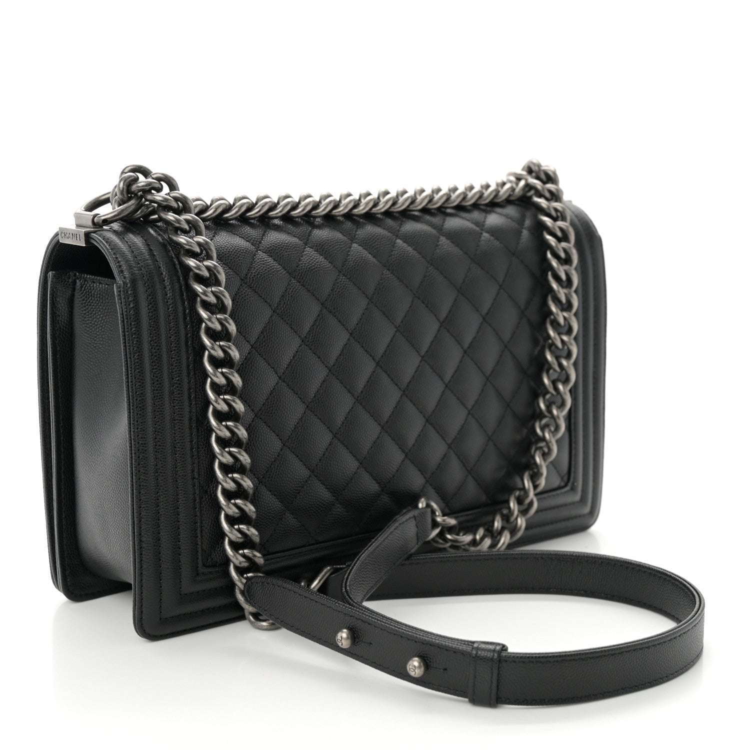 Chanel Caviar Quilted New Medium Boy Flap Black 3 of 10