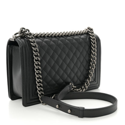 Chanel Caviar Quilted New Medium Boy Flap Black 3 of 10