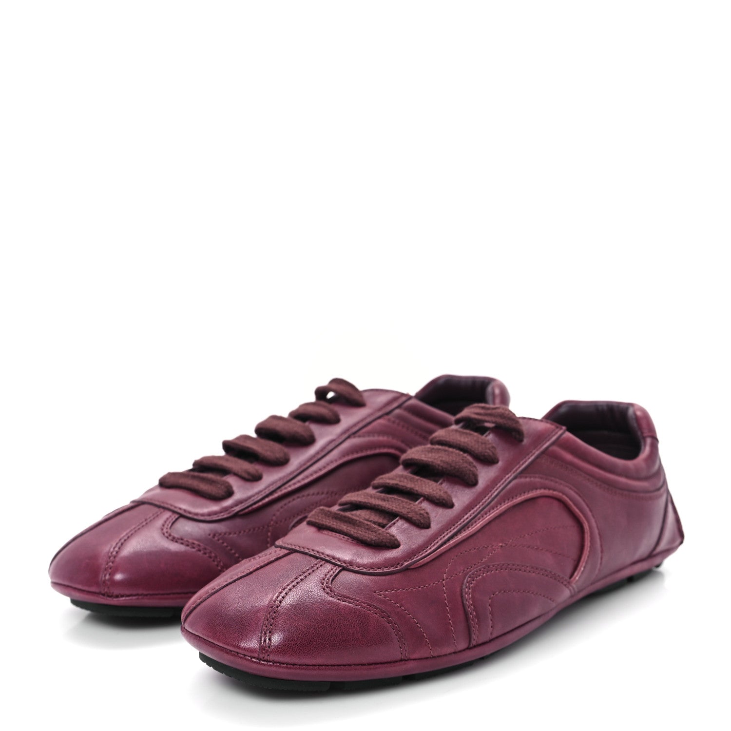 Prada Soft Nappa Re-Edition 2005 Men's Montecarlo Antiqued 8 Burgundy 4 of 9