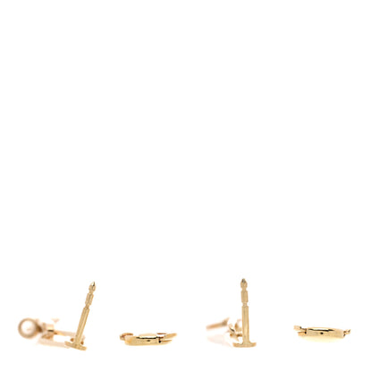 Hermes 18K Yellow Gold TPM Kelly Chaine Earrings 3 of 5