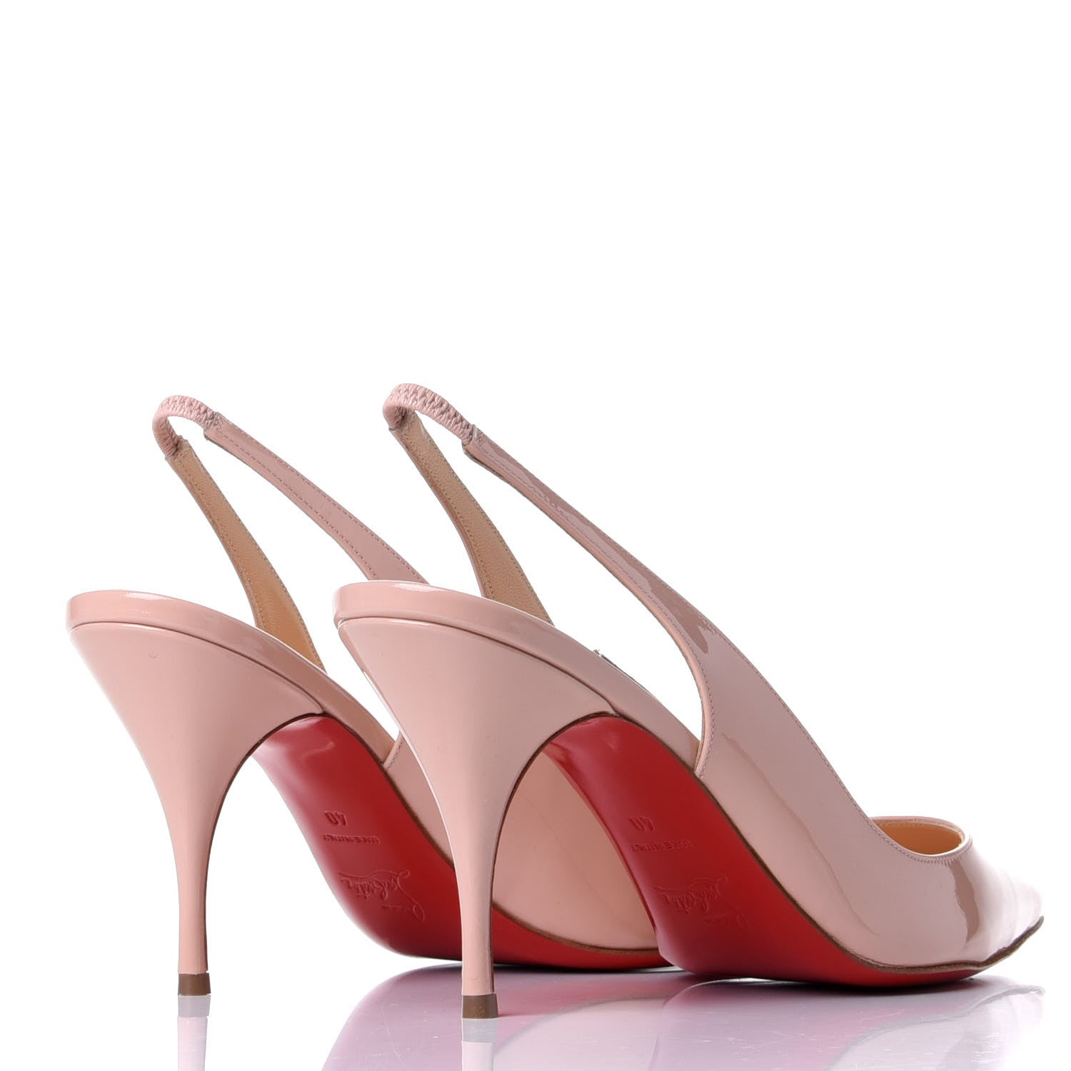 Christian Louboutin Patent Clare Sling 80 Pumps 40 Antoinette 4 of 10