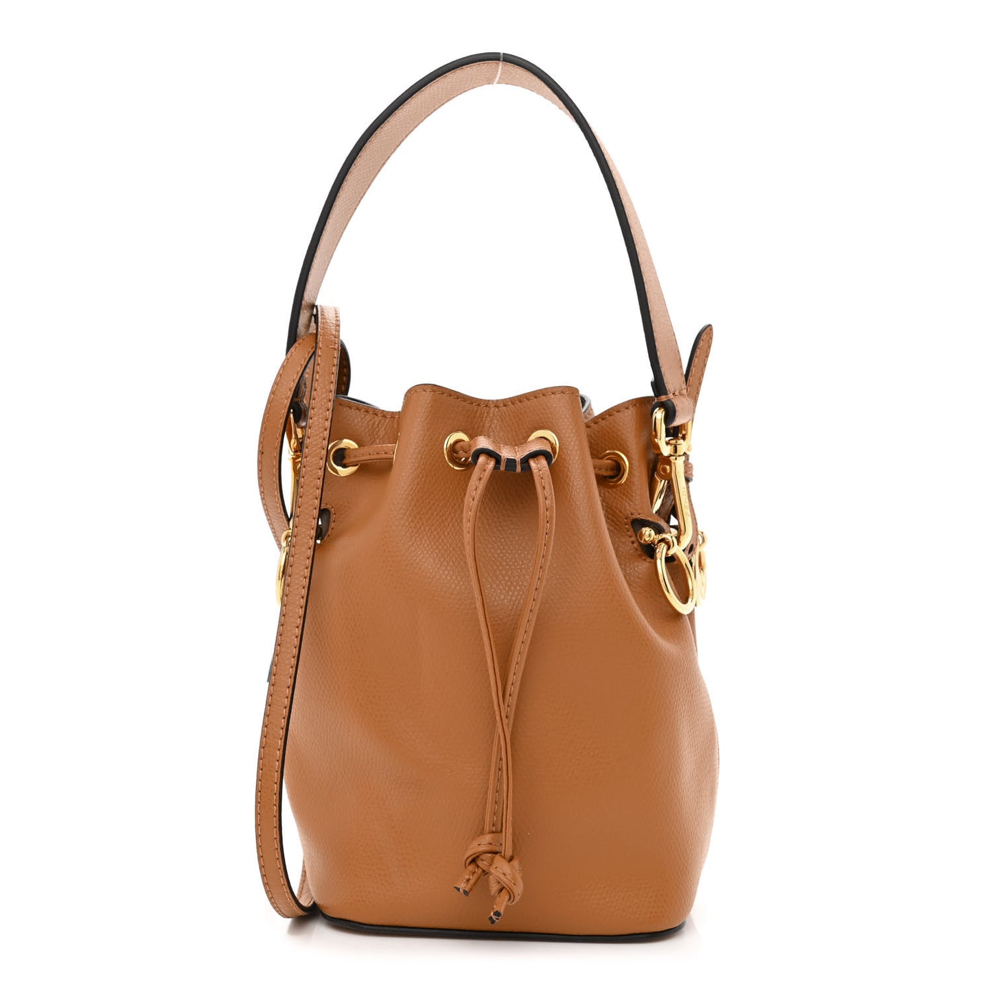 Vitello Cruise F is Fendi Mini Mon Tresor Bucket Bag Nocciola
