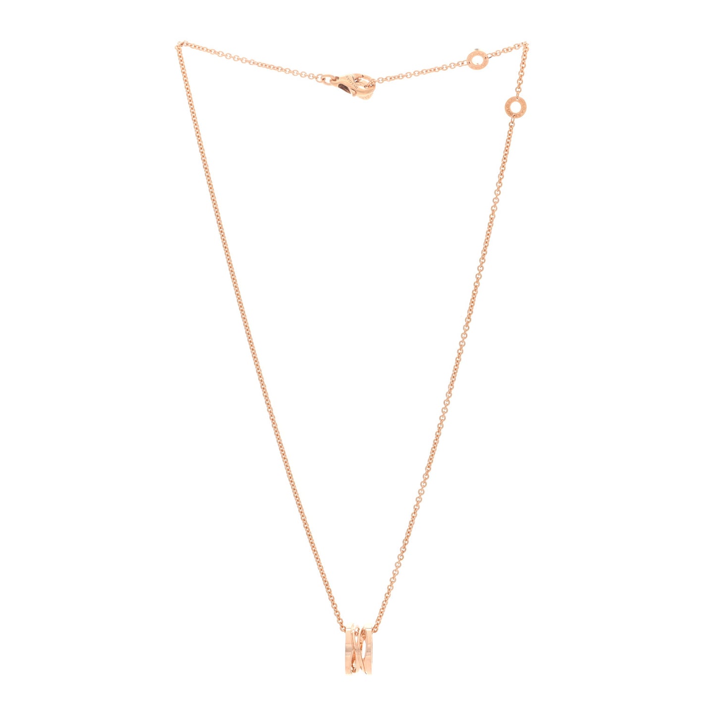 18K Rose Gold B.Zero1 Open Legends Pendant Necklace
