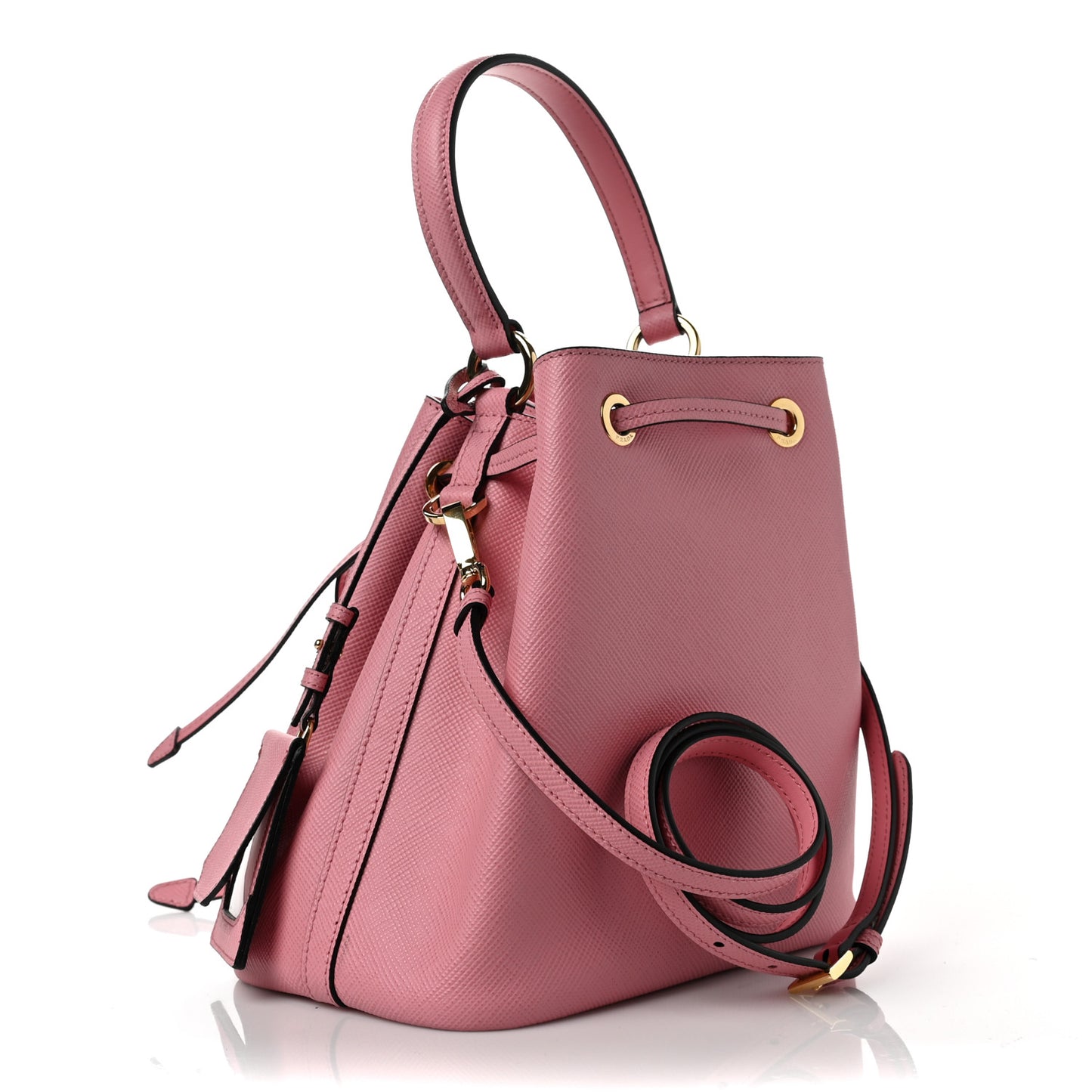 Saffiano Cuir Bucket Bag Petalo