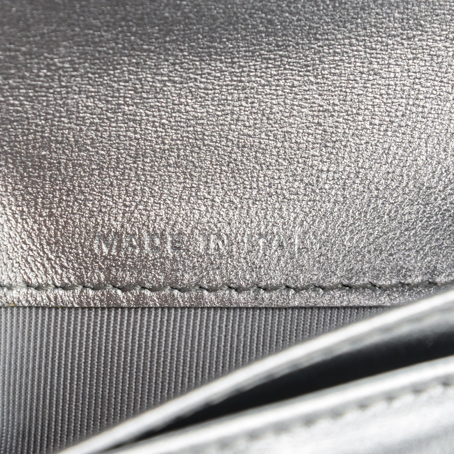 Chanel Metallic Lambskin Quilted Large Flap Wallet Silver 7 of 13