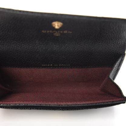 Chanel Caviar Quilted Flap Card Holder Black 5 of 11