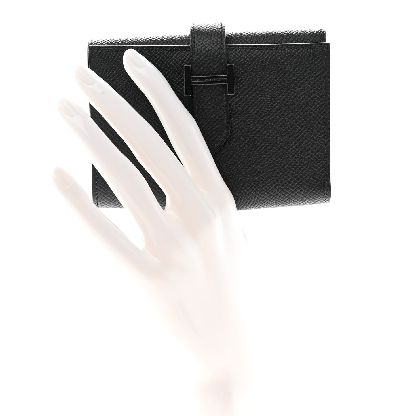 Epsom Tri-Fold Compact Monochrome Bearn Wallet Black