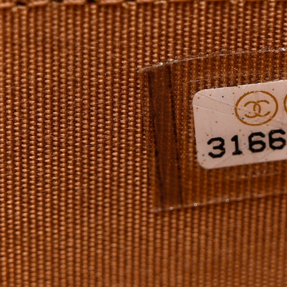 Chanel Lambskin Quilted Chanel 19 Zip Around Coin Purse Wallet Brown 7 of 8