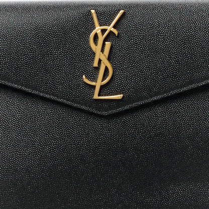 Saint Laurent SAINT LAURENT Grain De Poudre Uptown Pouch Black 8 of 9