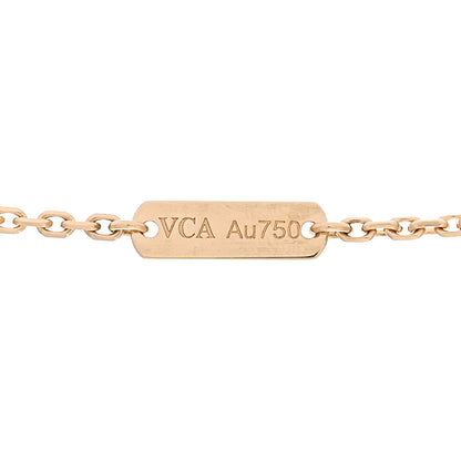 Van Cleef & Arpels 18K Yellow Gold Guilloche Vintage Alhambra Pendant Necklace 5 of 6